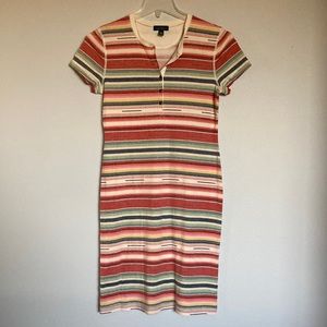 LRL, Lauren Jeans Company, M, striped dress, EUC